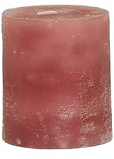 Stumpenkerze durchgefärbt Ø 10 cm x 12 cm (Rosenholz)