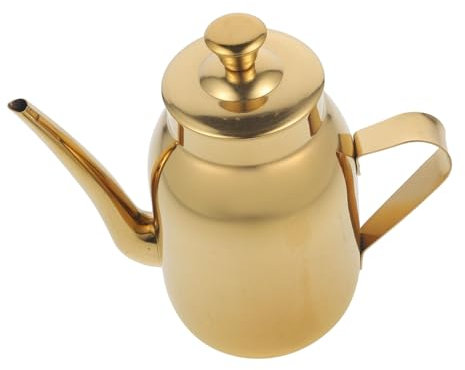 GOOHOCHY de Aceite Aislamiento Térmico de 300ml de Acero Inoxidable Dispensador y Diseño Práctico para Cocinas Domésticas y Restaurantes