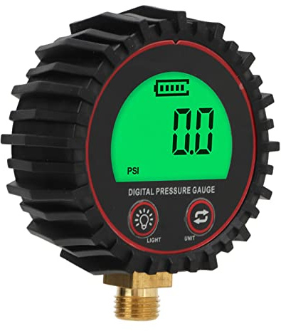 Digital Däcktryckmätare - Exakta 3-255 Psi för Bilar, Lastbilar, Motorcyklar och SUV: Er - Bright LCD -skärm, 4 Enheter Växelbara