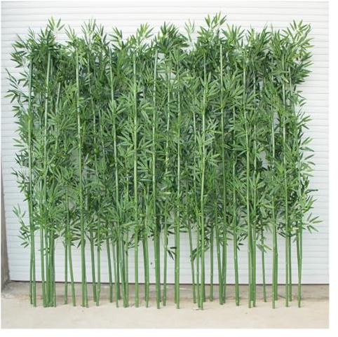 Bambus Kunstpflanze Kunstbaum Große künstliche Bambuspflanzen Bäume Outdoor Indoor 100 120 150 180 200 cm groß, Fake Bambus Seide Faux Baum DIY Dekor mit Blättern für Garten Zaun Privatsphäre Bildschi