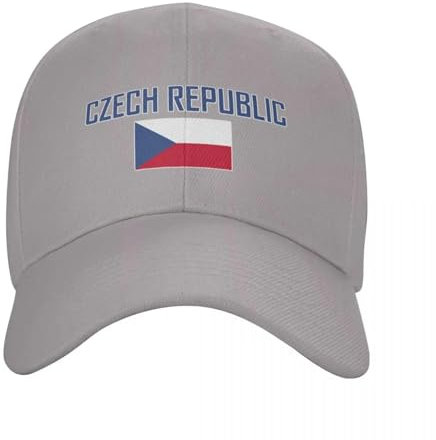 Baseballkappe Mit Flagge Der Tschechischen Republik – Frühling Und Sommer, Patriotismus, Outdoor-Trucker-Mütze, Unisex, Lässiger Druck, Snapback-Kappe Für Fahren, Sport, Wandern, Grau, Einheits