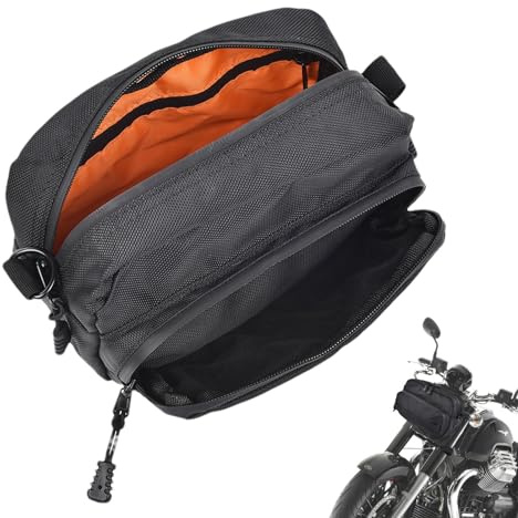 Lenkertasche - Wetterfeste Motorrad-Lenkerausrüstung, Geräumige Aufbewahrungstasche für Fahrräder | Kompakte Nutztasche aus Tuch