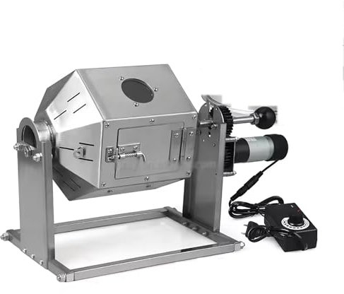 Tostatrice Per Chicchi Caffè Da 3,8L,tostatriceelettrica Per Nocciole Con Termometro E Fusto In Acciaio Inossidabile,velocità10-60giri/min E Capacità 300-500g/cottura,temperaturacostante 360°