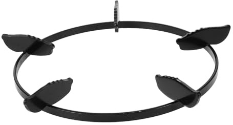 Yardenfun Wok Rack Cooktop Gas Stove Rack Trivets for Wok and Pot – Heavy-Duty Iron Stove Support Ring with High Temperature Resistant Stable Design for Professional and Personal Kitchen Use