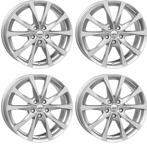 4x AUTEC Felgen Alufelgen BRIXEN 6.5x16 ET41 5x112 Brillantsilber kompatibel mit VW Caddy Golf VIII Golf VII Passat T-Roc Touran