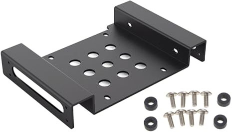 MOIDHSAG 6,3 cm oder 8,9 cm bis 13,3 cm interne Festplattenhalterung, Aluminiumhalterung mit Schrauben und Gummi-Unterlegscheibe