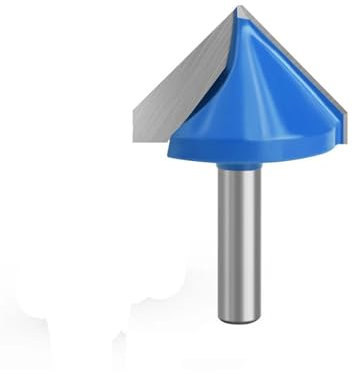 Fraise à rainurer, tige de 8mm, Type 60 90 120 V, outils de sculpture, jeu de mèches de routeur, fraises de sécurité, 1 pièce(8x38x90 degrees)