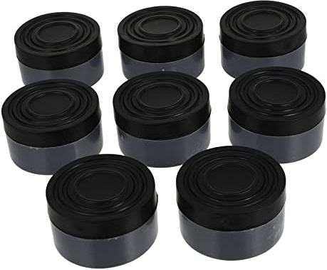 Holibanna 16stücke Kunststoff-unterlegscheiben Runde Antivibrations-unterlegscheiben Waschmaschinen-stabilisator Für Trocknerfüße Vibrationsdämpfung Für Elektrogeräte Schwarz