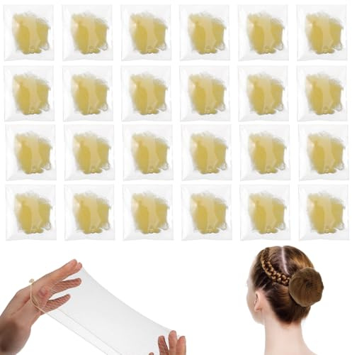 30 Pcs Hair Nets, Blonde Invisible Elastic Bun Hair Cover Hairnet Hairs Cap Ballet Hairs Accessories for Women Men Kitchen Food Service Workers Sleeping Spray Tanning Dance