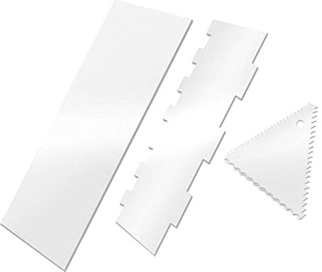 Alipis Set 3 Raschietti per Torte Utensili per Lisciare la Glassa in Silicone Facili da e Utilizzare per Decorare Torte e Dolci
