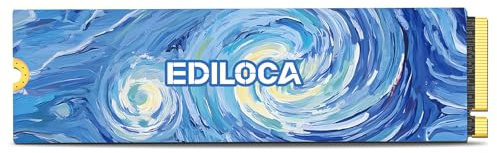 Ediloca EN1400 PRO NVMe M.2 SSD 4TB, PCIe 5.0, 14,000 MB/s Read, 1,2500 MB/s Write,2800TBW (Written terabytes), Internal SSD for Gaming, Video Editing and AI
