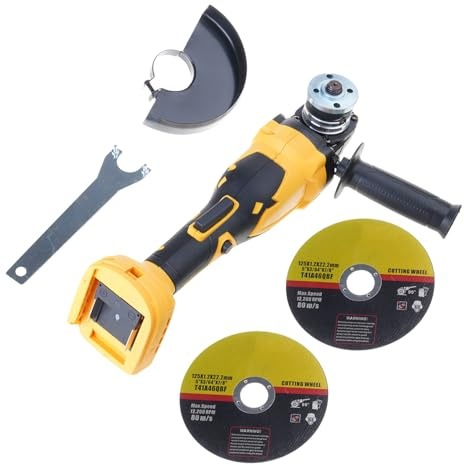Broyeur coudé sans fil, moteur sans balais, 10 000 tr/min, outil électrique rechargeable 800 W pour coupe, meulage, polissage, meuleuse coudée sans fil