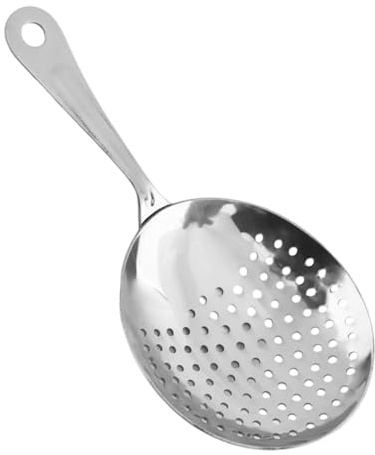 Colador para Cócteles de Bar - Cuchara De Acero Inoxidable | Cuchara Mezcladora para Bebidas - Para Bar En Casa Elaboración De Bebidas Con Coctelera Y Vaso Mezclador