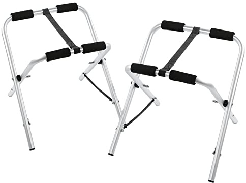 Bediffer Kajakfäste Fällbart Stativ i Aluminiumlegering för Surfbräda och Kanotentusiaster, Bärbart och Hållbart, 15,55x15,35x16,34 Tum, 2 Enheter