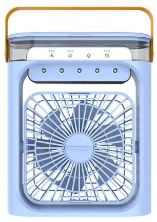 Ventilador Nebulizador Portátil USB Recargable 3 Velocidades Mini Soplador