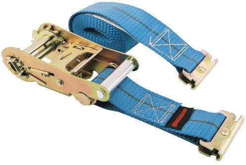 Erickson 59139 Blue 2 x 16' Ratcheting E-Track Logistic Strap, 3500 lb Load Capacity , Yellow