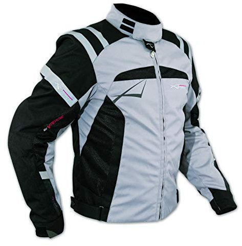 Jacke CE Ruestung Qualität Motorrad Thermal Innenbeschichtung Sport Grau L