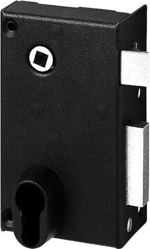 Serrure en applique ABUS FE9814202A SA V CE D pour ouverture vers l'extérieur à droite, 70 x 120 mm - pour portes extérieures et intérieures ainsi que portails - sans cylindre, clé et poignée