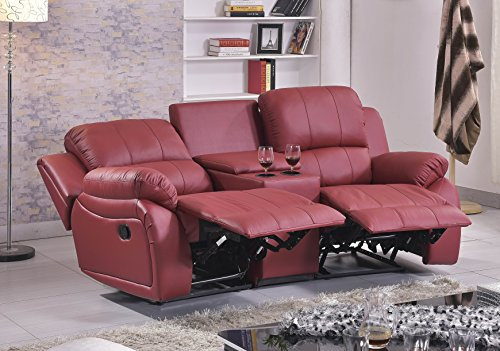 Mapo Möbel Ledersofa Kinosofa Fernsehsofa 5129-Cup-2-206