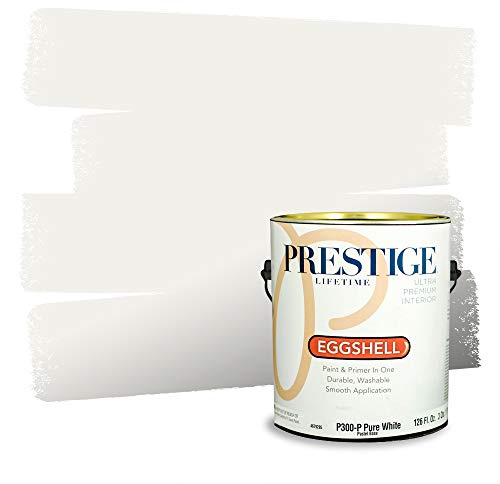 Prestige Paints Interior Paint and Primer In One, 1-Gallon, Eggshell, Comparable Match of Valspar* Swiss Coffee*