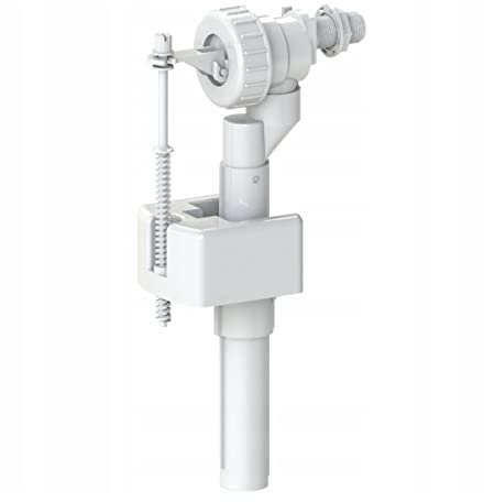 Plastique Blanc 3/8 Chasse d'eau entrée latérale Valve de remplissage d'arrivée