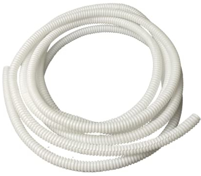 Cache-câble pour Tube de Rangement de câble | Câbles électriques, TV | 2 m de Long, 10 mm de diamètre, Blanc