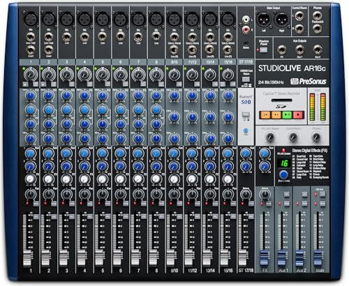 PreSonus StudioLive AR16c Table de mixage analogique avec logiciel Studio One Pro