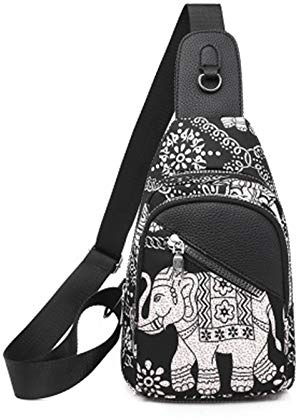 FANDARE Women's Fashion Chest Bag Girl's Shoulder Bag Shoulder Bag Sling Bag for Hiking Outdoor Cycling Camping Durable Oxford Fabric