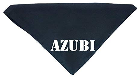 Hundehalstuch Azubi Hund in Ausbildung in Wunschfarben