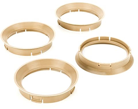 LST 4x Zentrier Distanzringe für Alufelgen Ø 57,1 mm - Ø 64,0 mm Grau-Beige