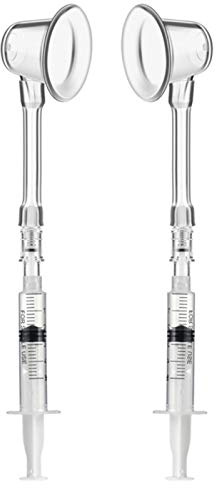 UxradG 2Pcs Nipple Aspirator Corrector, Nipple Corrector for Inverted, Flat and Shy Nipples, for Breastfeeding or Women, Softly Wear Day and Night(As the picture)