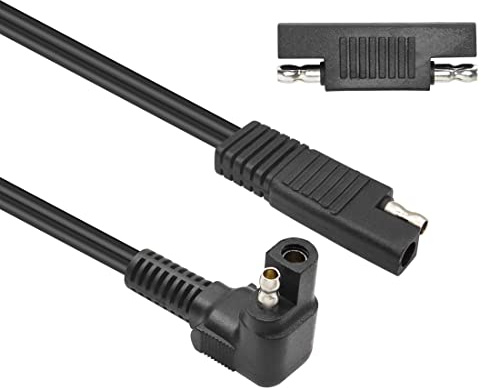 SAE Extension Cable YACSEJAO 3FT/1M 12AWG 90 Degrees SAE to SAE Power Automotive Quick Disconnect Wire Harness Connector