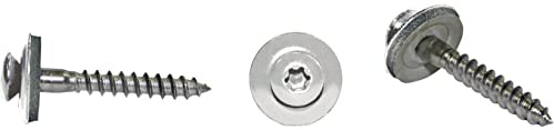 Sarei | Spenglerschrauben aus Edelstahl mit EPDM Dichtscheibe | 4,5 x 35 mm | 25 Stück | gefertigt nach DIN 7995 | Wandanschlussprofil, Kaminverfahrung | Made in Germany