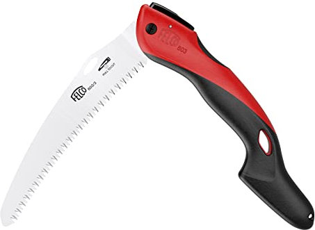 FELCO 603 Sega da potatura (sega pieghevole, lunghezza della lama 20 cm, taglio a trazione, sega per legno, per viticoltura / cura degli alberi, taglio Ø 100 mm)