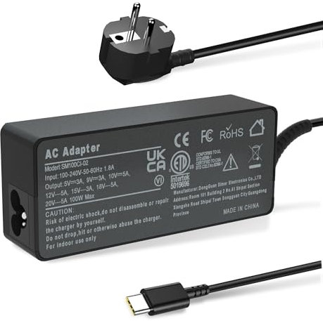 100W USB C Cargador Compatible con MacBook Lenov-o HP ASUS Acer MSI DELL Ordenador Tableta Cargadores Adaptador Tipo C