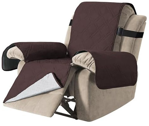 jianyana Ruhesessel Bezüge, Sesselschoner für Relaxsessel Fernsehsessel 1 Sitzer, Relax Sesselbezug Sesselschutz Schonbezug für Haustiere Hunde Katzen, mit Taschen