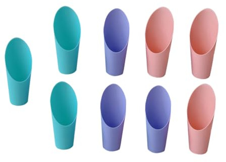 Paletta da Giard in Aggio in Plastica, Set da 9 Pezzi | Adatta alla Coltivazione e Diserbo, Facile da Pulire, Uso per Fiori e Pacciamatura, Colore Neutro Colore Casuale
