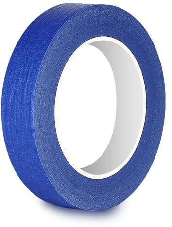 Rusoz Masking Tape for Painting 20mm x 50m Delicate Surface Painters Masking Tape Sharp Lines and No Paint Bleed Decorating Tape Easy to Remove, Ideal for Professional Painters & DIY Use