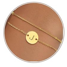 ZHESHY Gold Armband mit Buchstaben Damen Verstellbare Goldenes Armkette | 18K Gold Vergoldete Armbänder,Initialen A-Z Personalisierte Bracelet,Schmuck Für Frauen Mädchen Geschenke