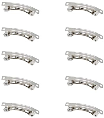 Tutuxio 100 fermagli per capelli, automatici, a molla, per francesi, antiruggine, in metallo, per parrucchieri, bigodini spessi, applicazione trucco per donne e ragazze, 4 cm