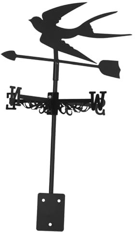 TINEASUR Girouette Décorative en Fer Forgé pour Toit Outil de Météorologique Extérieur