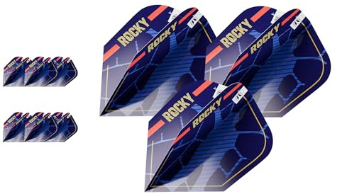 Target Darts Josh Rock Gen 1 Pro Ultra Dart Flights, 9er Pack - NO.2 / NO.6 / Ten-X Flights | Profi Dart Zubehör, G1 Dart Flight Set, Multipack Flights Set