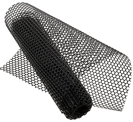 INOOMP Malla Gallinero de Plástico Agujero de Rejilla 0,8 Cm para Protección Exterior en Jardín, Valla Resistente y Flexible para Aves y Conejos