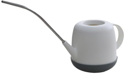 Fzaqwen Regadera para Interior Y Exterior, Resistente Y Decorativa, 1000 Ml, para Plantas de Interior, Jardín, Hogar Y Oficina, Blanco