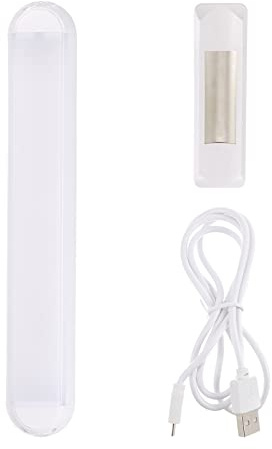 OSOLADY Luz Delantera De Espejo Maquillaje Led Recargable USB 24 Cm Luz Blanca Regulable para Tocador Baño Portátil Sin Cables Carga Magnética
