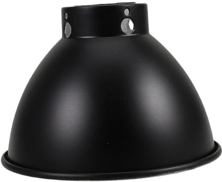 Yardwe Pantalla Reflectora de Lámpara de Calor para Reptiles Cubierta de Metal para Bombillas de Calor Protección para Terrarios Hábitats de Mascotas
