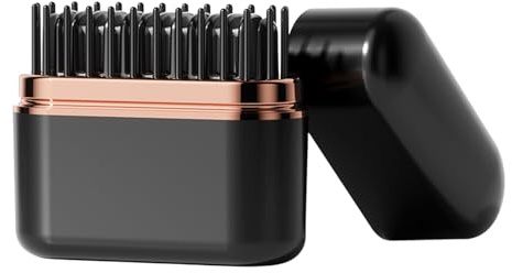 Appareil De Lissage De Cheveux Rechargeable Avec 3 Réglages De Température | Brosse De Coiffage Lisseur À Cheveux Et Peigne pour l'École, la Fête, les Déplacements, les Femmes, les Dames, les Fill
