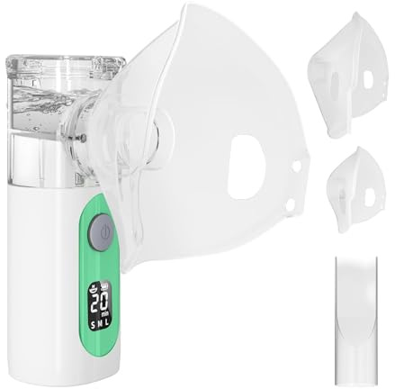 Inhalationsgerät,Tragbar Vernebler Set Mit Usb Wiederaufladbar, Inhalator Verneblergerät,Leise Inhalator Für Kinder,Einstellbarer Sprühnebel,Aufladbarer Inhalator Verneble Für Erwachsene Und Kinder