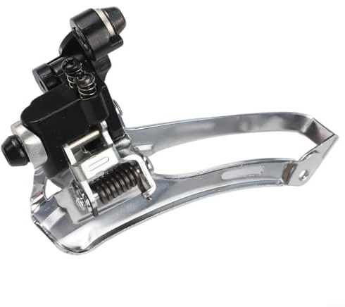Besttoolifes Umwerfer für Rennrad, Direktmontage und Pull-Down-Typ, 2 x 7-11-Gang-kompatibel, Aluminiumlegierung und Stahlkonstruktion, 61°-66° Rahmenwinkel