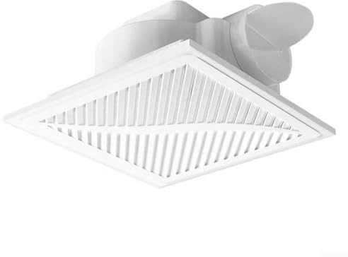Energy Star - Extractor de baño con certificado de 25 CFM, silenciosa ventilación 2.0 Sones para baños pequeños de hasta 12 pies cuadrados, carcasa ABS, color blanco, 30 x 30 cm